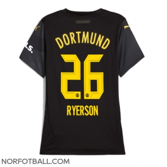 Billige Fotballdrakt Borussia Dortmund Julian Ryerson #26 Replika Bortedrakt Dame 2024-25 Kortermet